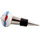 Blue And Red Design Ceramic Wine Stopper